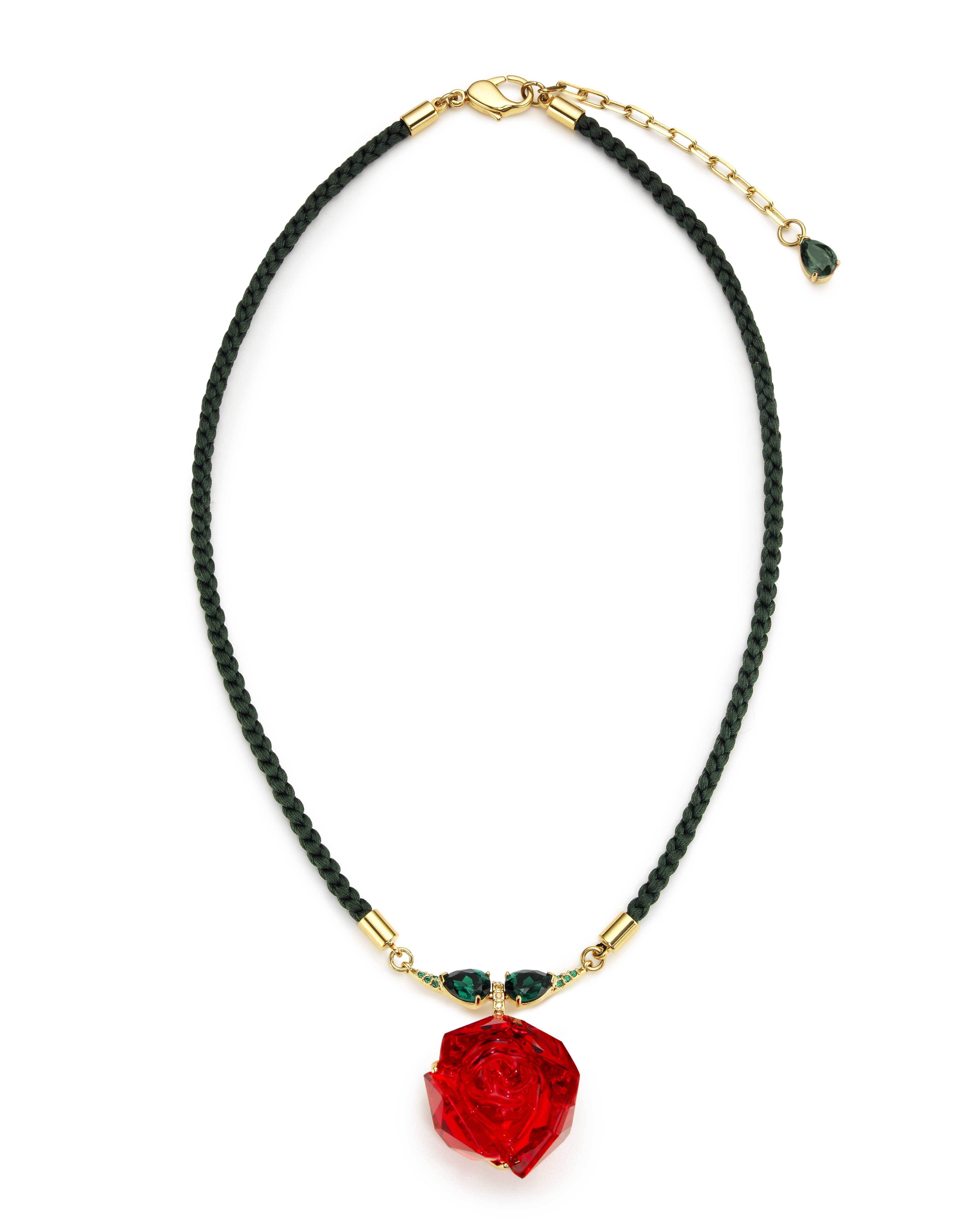 Swarovski beauty and deals the beast rose necklace